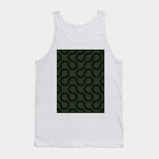 My Favorite Geometric Patterns No.33 - Deep Green Tank Top